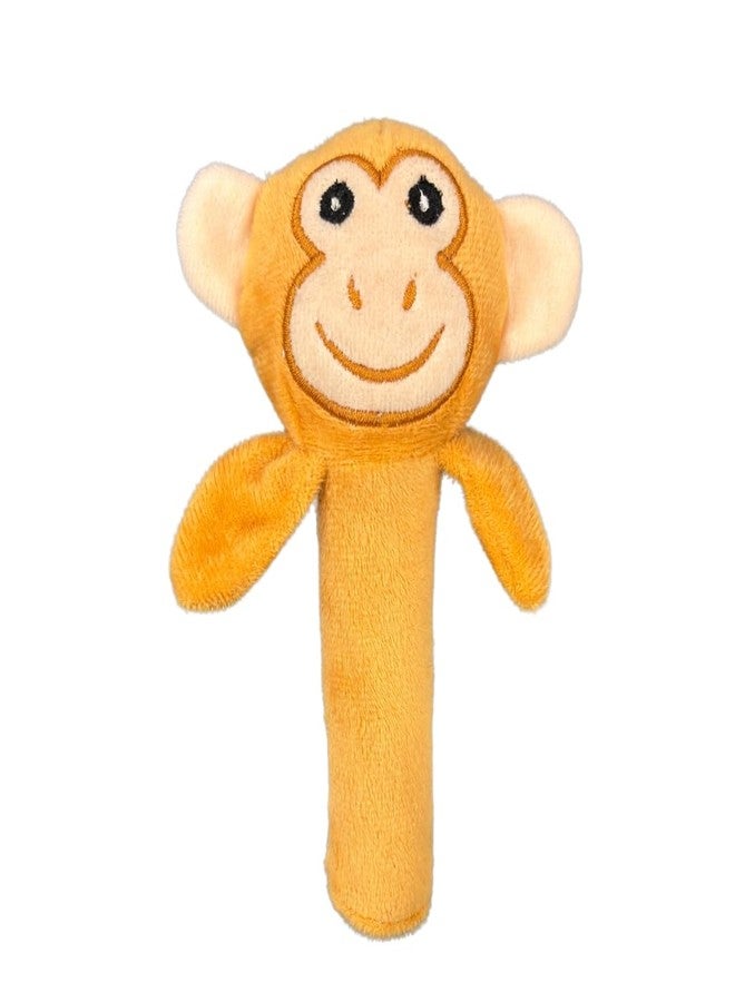 Stuff Tree Cute Plush Monkey Face Rattle Soft Toy (15cm) | Cute Stuffed Toy or Kids Girls Boys Birthday Valentine | Soft Toy (Brown) - Image 1